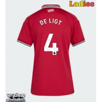 Manchester United Matthijs de Ligt #4 Replica Home Shirt Ladies 2026-27 Short Sleeve